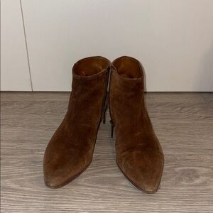 Brown Suede Ankle Boots